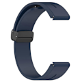 Miniatyrbilde 3 av 5: Svart spenne 22mm silikon klokkestropp for Garmin Fenix 7/forerunner 965/955/945/935 Midnight Blue