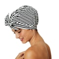 Miniatyrbild 3 av 5: Lyxig duschmössa för kvinnor Vattentät återanvändbar duschmössa för långt hår Fashionabel duschmössa Stripe