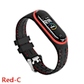 Pikkukuva 1 / 5: Silikonihihna Xiaomi Mi Band 6 7 5 3 4 Lisävarusteet Urheilurannekkeen Vaihtovyö Correa Ranneke Mi Band 7 6 Nfc Ranneke Red-C Mi band 3 4