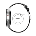 Miniatyrbillede 5 af 5: Til Garmin Vivomove Luxe præget ægte læderurrem Dark Brown