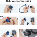 Miniatyrbild 2 av 3: Keramisk vattendispenser för husdjur - Lotus vertikal dricksfontän för katt White