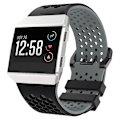Miniatyrbild 5 av 5: För Fitbit Ionic Two-tone Silicone Watch Band med spänne Black - Grey