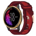 Til Garmin Venu 20mm Nylon Vævet Urrem LCS Red