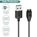 Miniatyrbillede 4 af 5: Oplader til Garmin Instinct/Instinct 2/Instinct 2S/Instinct 2X, USB-opladningskabel og portbeskytter