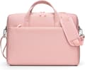 Laptopveske 15,6 til 16,1 tommer, Lett Støtsikker Skulderveske Dataveske, rosa