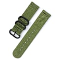 Miniatyrbillede 2 af 5: Til Suunto 7 Tre-rings stålspænde Nylon urrem Army Green