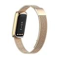 Miniatyrbilde 2 av 4: Erstatningsstropp i rustfritt stål Magnetisk Milan Fashion-armbånd for Fitbit Luxe champagne gold