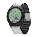 Miniatyrbillede 3 af 5: Til Garmin Fenix ​​6 Silikone + Læder Quick Release Urrem Light Grey
