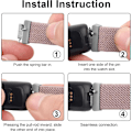 Miniatyrbilde 4 av 5: Elastiske stropper til Fitbit Inspire 2 - 3-pakning med elastiske armbånd