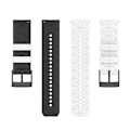 Miniatyrbilde 2 av 5: For Suunto 9 tofarget silikonklokkerem White Black