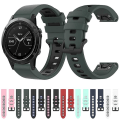 Miniatyrbilde 3 av 5: For Garmin Fenix ​​5 22 mm silikon sportsklokkerem i to farger Pink-Black