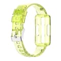 För Fitbit Ace 3 Transparent Silikon Integrated Watch Band Transparent Yellow