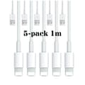 EXPRESS 5-pack - Ladd-sladd Lightning kompatibelt med iPhone