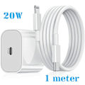 Miniatyrbild 1 av 3: 1M USB-adapter 20W USB-C lightning-kabel Laddare Apple iPhone 13 1 meter