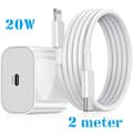 2M USB-adapter 20W USB-C lightning-kabel Laddare Apple iPhone 13