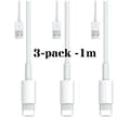 3-pack - Laddsladd Lightning kompatibelt med iPhone - Laddare