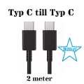 Miniatyrbild 1 av 2: USB C till USB C Laddsladd, 2M EXTRA LÅNG 1 styck
