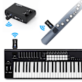 Miniatyrbild 11 av 11: 5-PIN Trådlös MIDI-adapter med låg latens MIDI Gitarrsystem Mottagare Sändare Black