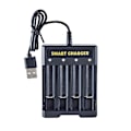 Miniatyrbild 1 av 8: Universell Laddare för 1.2V AA/AAA Uppladdningsbara Batterier med LED Statusdisplay, USB-ingång Energibesparing