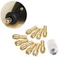 Miniatyrbild 3 av 10: 10 st Brass Borrchuck Collett Bits för Rotationsverktyg 0,5-3,2 mm 4,3 mm Skaft