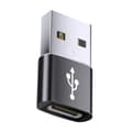 Miniatyrbillede 1 af 11: Aluminium TYPE C til USB OTG Konvertere Strøm og Data USB til USB C Adapter Black
