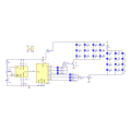Miniatyrbild 5 av 6: LED NE555 CD4017 IC LED Elektroniska Ljuskit Röd Blå Dubbelfärg DIY Kit