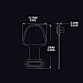 Miniatyrbild 2 av 11: Universellt Typ C Portskydd för Android-enheter 1/2/5st USB C Dammskydd Transparent 5 Pcs