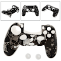Miniatyrbild 3 av 9: Silikon Skin för Spelkontroll - Greppskydd, Skyddande Omslag, Skalle Design, Joystick-Hatt för  Kontroll