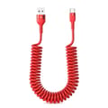 66W USB C-kabel 5A hurtigladekabel USB A til USB C mobiltelefonladerkabel null - 98cm red