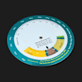 Miniatyrbild 6 av 7: Portabel Hjulräknare med 150mm Diameter BMI Kroppsmasseindex Mätning