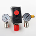 Miniatyrbild 3 av 9: 90-125psi 220V Luftkompressor Tryckventiler Brytare Manifold Regulator Mätare