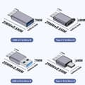 Miniatyrbillede 9 af 11: USB C til MicroB Adapter USB 3.0 Type C Hun til MicroB Han Konverter 10Gbps null - USB male