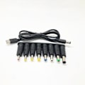 Miniatyrbild 10 av 10: 65W USB C PD Laddare 8-i-1 USB C PD till 12V 3.5/4.0/4.8/5.5mm Strömförsörjningskabel för LED-remsa Router