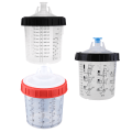 Miniatyrbild 10 av 10: 600ml/20 Oz Återanvändbar Färgkopp Vätskemätare Kopp Klar Plastkoppar Hållbara
