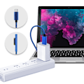 Miniatyrbild 8 av 10: Typ C Anslutning Laddningskabel för Microsoft Surface Pro 7/6/5/4/3 15V 3A BL