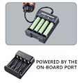 Miniatyrbild 6 av 8: Universell Laddare för 1.2V AA/AAA Uppladdningsbara Batterier med LED Statusdisplay, USB-ingång Energibesparing