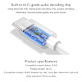 Miniatyrbild 4 av 7: 7,87 tum USB-C till 3,5 mm Aux-kabel Mikrofonkabel för Action 2/3/4 Sportkameror