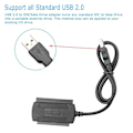 Miniatyrbild 7 av 10: Uppgraderad hårddisk IDE Sata till USB2.0 Adapterkonverteringskabel Datornätverksanslutningsenhet