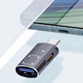 Miniatyrbild 4 av 10: USB C & USB till USB A Adapter med 15W Laddningsport USB A Typ C Hona till USB C Hane OTG Adapter Dataöverföringsadapter Silver