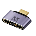 Miniatyrbild 8 av 9: 1X2 HDMI-kompatibel Splitter-kit med strömförsörjning, 2 portar, 1 in 2 ut - 2 Strömförsörjda splittrar