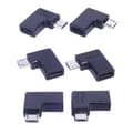 Pikkukuva 5 / 11: 90 asteen kulma Micro USB - TypeC -sovitin latausratkaisu Micro-laitteille null - Bend right
