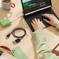 Miniatyrbild 9 av 11: USB Multi Laddningskabel 1/2/3/4 i 1 Multipla Telefonladdare Sladd USB C Multi Kabel med Typ C Port för Telefoner Surfplattor null - One for three