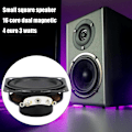 Miniatyrbild 3 av 9: 2 st 40mm 4Ohm 3W Subwoofer Multimedia Bärbara Högtalare Ljudförstärkare Högtalare Inre Magnetisk Gummi Sido Högtalare