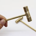 Miniatyrbild 6 av 7: Solid Brass Precisions Urmakare Hammare, Liten Mässingshammare Handverktyg