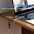 Miniatyrbild 4 av 9: USB Datablocker Hona Till Hane USB Laddningskabel För Säker Strömförsörjning