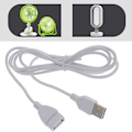 Miniatyrbild 2 av 10: USB-förlängare, USB-förlängningskabel hane till hona USB-kabel lämplig för USB-tangentbord, mus, flash-enhet