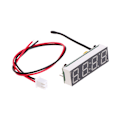 Miniatyrbild 1 av 11: Multifunktionell Digital Bil LED Elektronisk Klocka för Tid Temperatur Spänning 3 i 1 Mätare 12V 5-20V