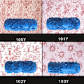 Miniatyrbild 10 av 10: 5\" Präglad Målarvals Sleeve Väggstruktur Stencilborste Mönster Dekor 025Y