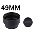 Miniatyrbild 9 av 11: 49mm Kameralinshuvud Set med 2 Vikbara Design Blockerar Överflödigt Ljus för Olika Objektiv Förbättrar Bildkvaliteten