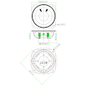 Miniatyrbild 6 av 6: 66mm Intern Magnet Högtalare 4Ohm Full-Range Multimedia Högtalare för Ljud